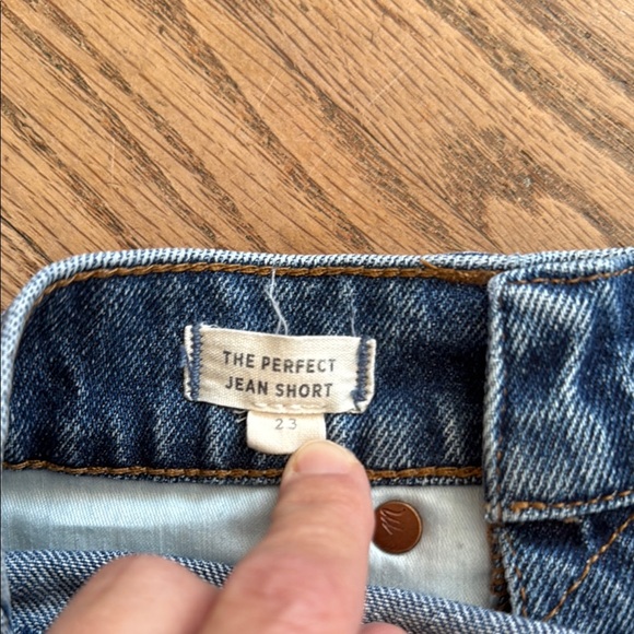 Madewell The Perfect Jean Short in Blue Sz 23 - Picture 5 of 8